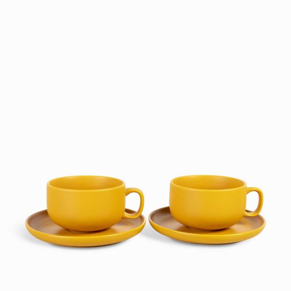 Pocillo y plato puebla 400ml setx2