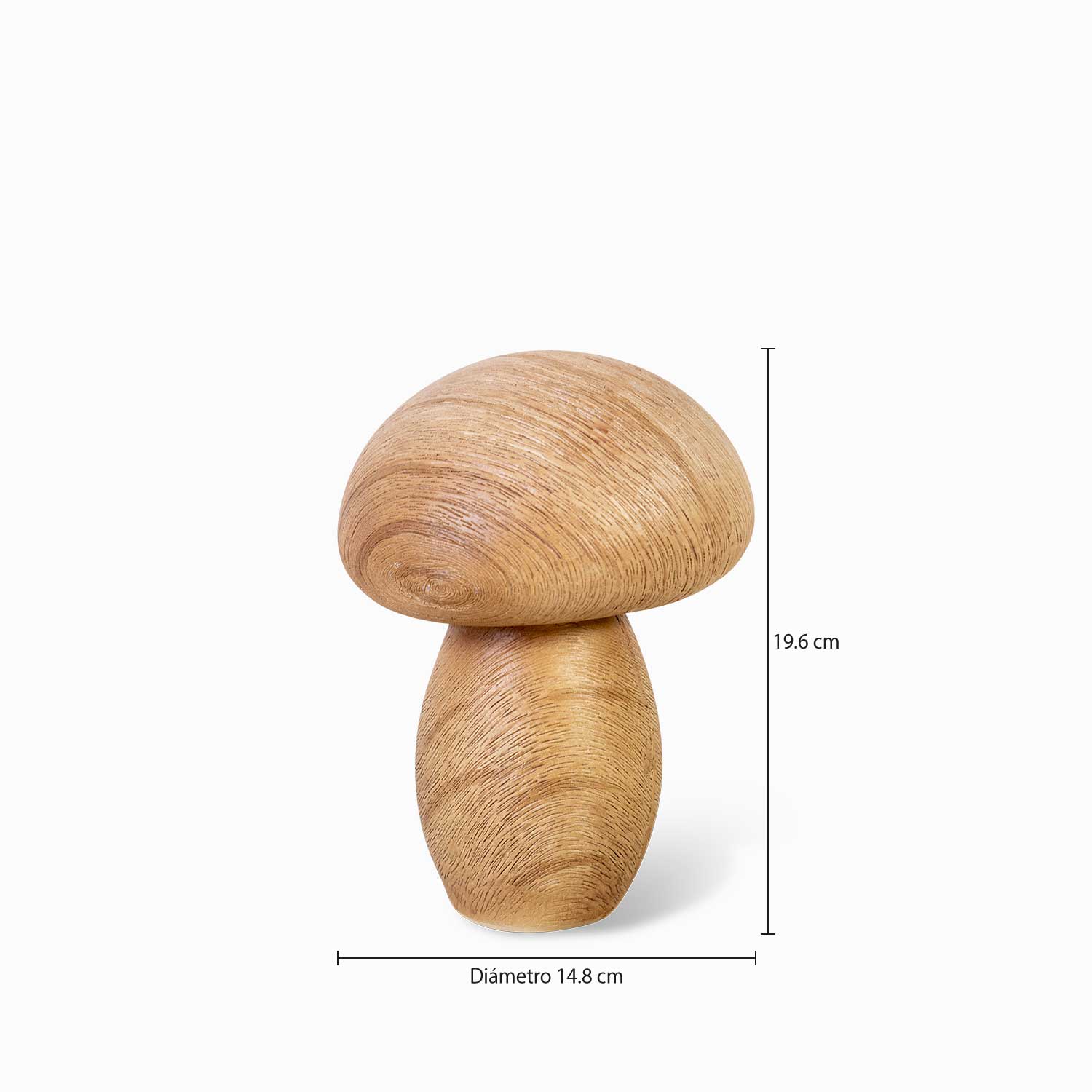 Hongo tipo madera 19cm - Imagen 3