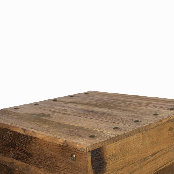 Mesa de centro baúl con taches - Imagen 5