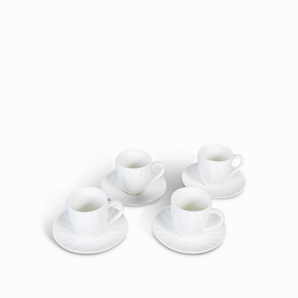 Pocillo y plato dalia 220ml setx4 - Imagen 3