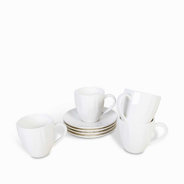 Pocillo y plato dalia 220ml setx4 - Imagen 2