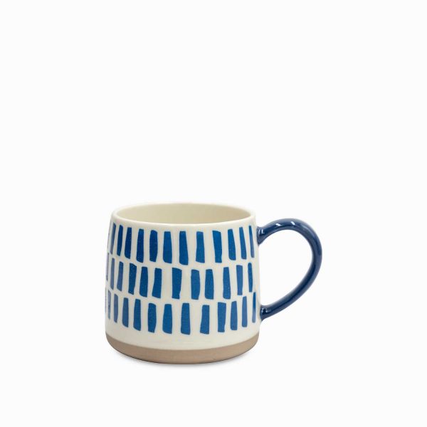 Mug rayas indigo
