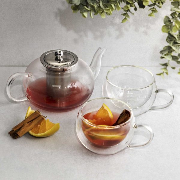Tetera con infusor en vidrio 1000ml - Imagen 2