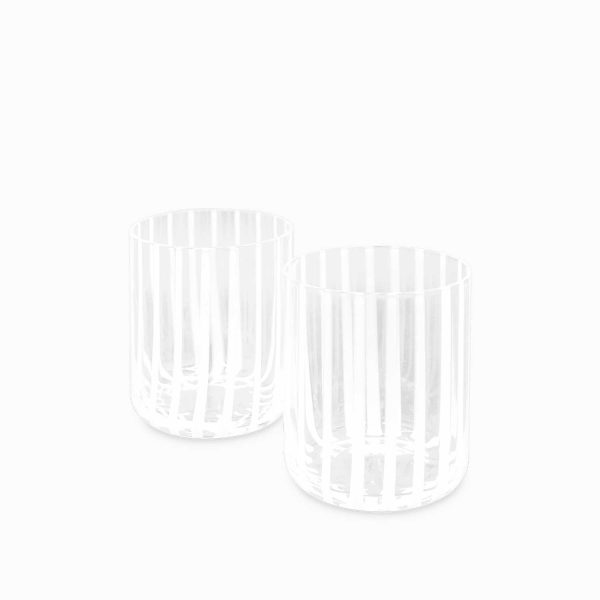 Vaso líneas blancas 360ml setx2 - Imagen 2