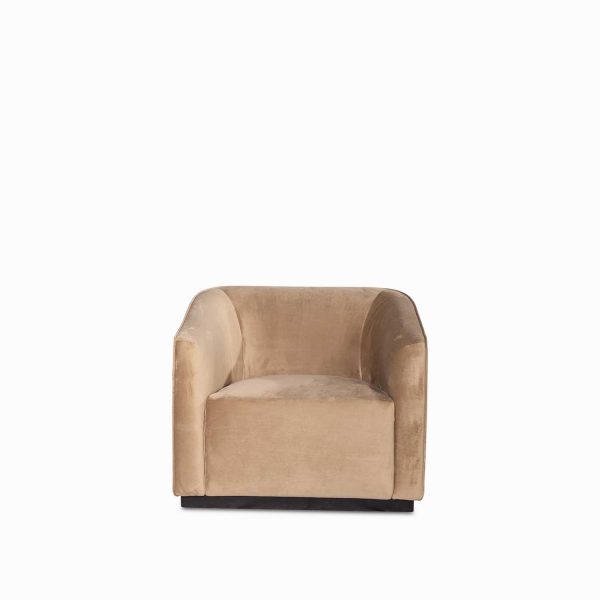 Poltrona Cubo Velvet Taupe - Imagen 5