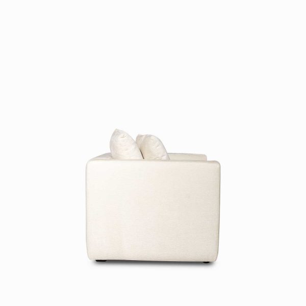 Poltrona marcori beige peludo 73x110x94 - Imagen 3