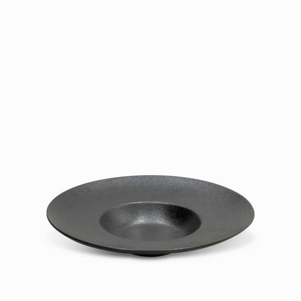 Plato hondo negro mate 27cm - Imagen 2