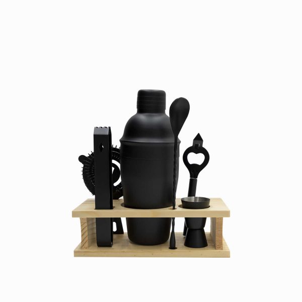 Set cocteles negro setx6