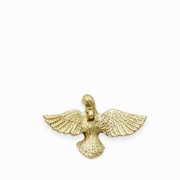 Pájaro colgante dorado