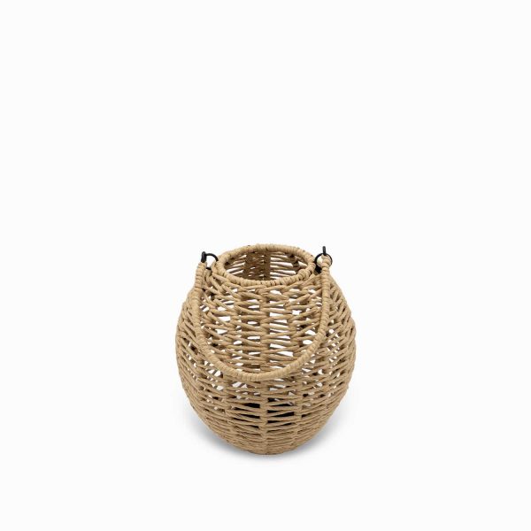 Farol yute oval 20.25x22.75cm - Imagen 2