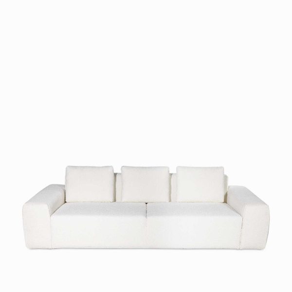 Sofá 3 ptos pompeya beige 82x255x100