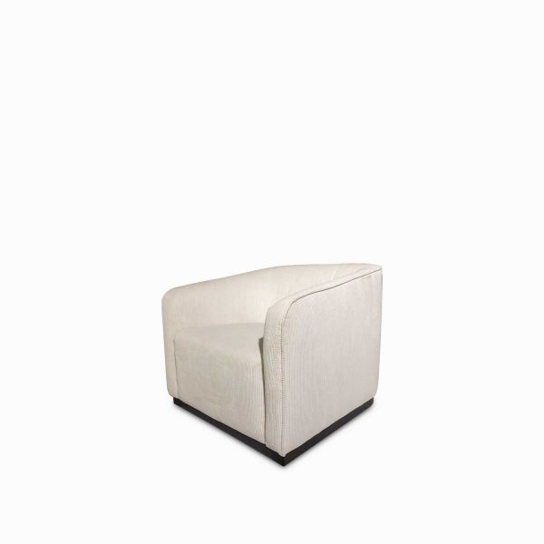 Poltrona Cubo beige rayas