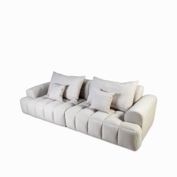 Sofa 4ptos montreal beige 75x260x85 - Imagen 2
