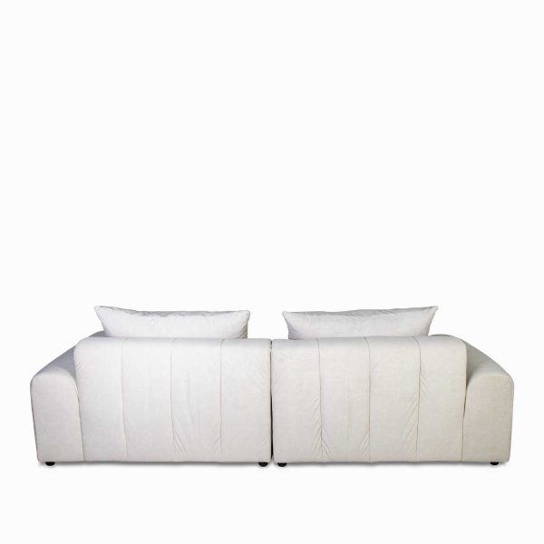 Sofa 4ptos montreal beige 75x260x85 - Imagen 4