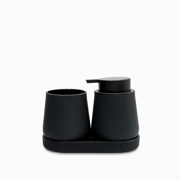Set para baño Britta negro