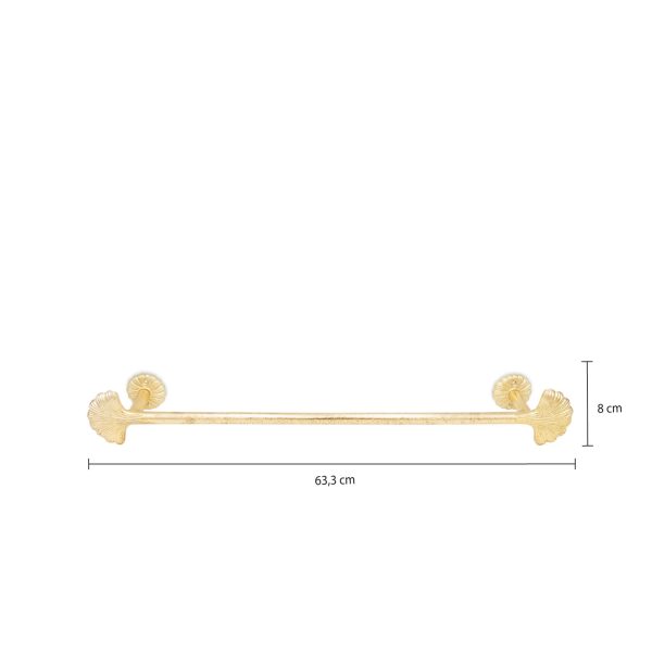 Soporte para toalla flor Brass 8x61x8 cm - Imagen 3