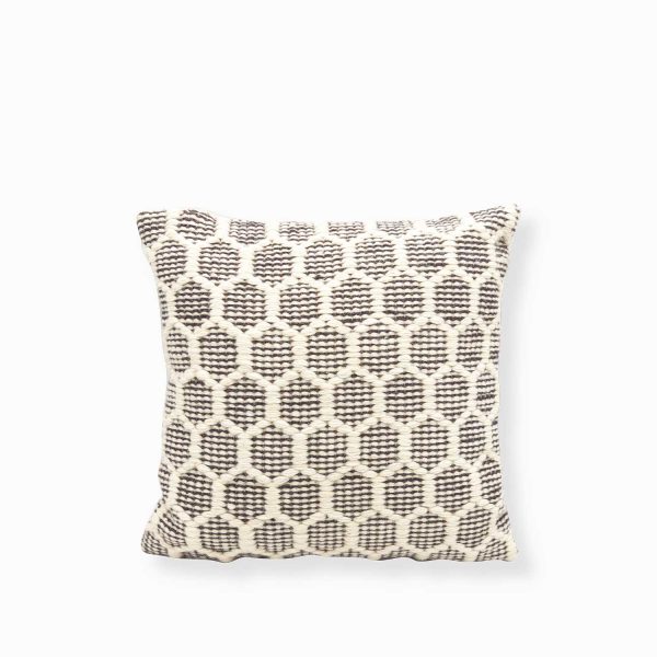 Cojin panal beige 45x45cm