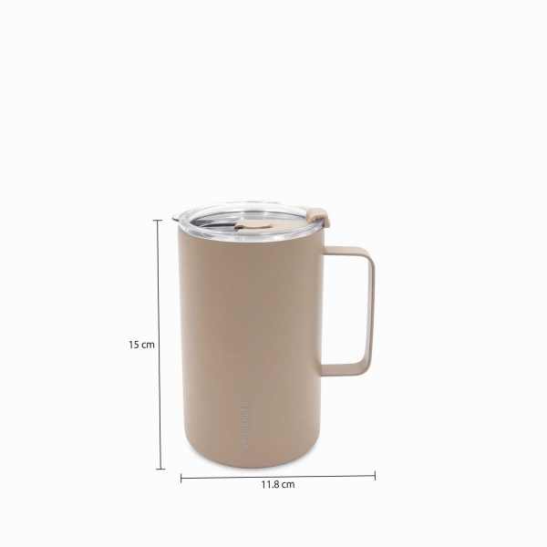 Mug doble pared beige 500 ml - Imagen 3
