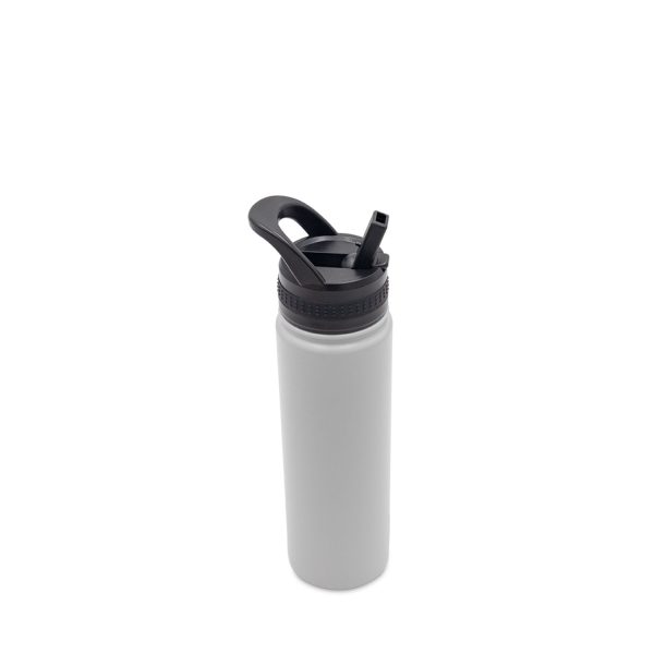 Termo doble pared gris con pitillo 700 ml - Imagen 5