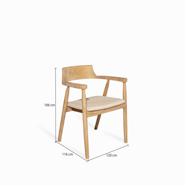 Silla Comedor Mercy Beige - Imagen 3
