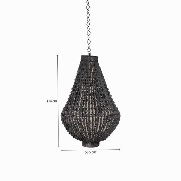 Lámpara-Campana Imperio negra - Imagen 3