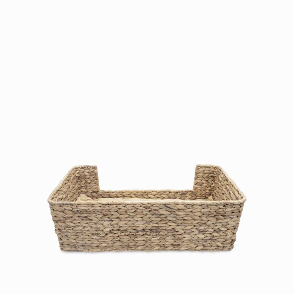 Cama para mascotas rectangular en jacinto de agua m 65x32x22cm - Imagen 5
