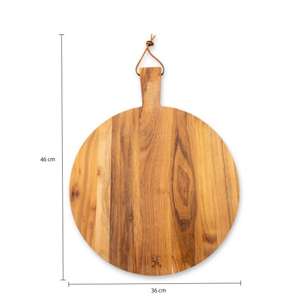 Tabla madera teca 36 cm - Imagen 3
