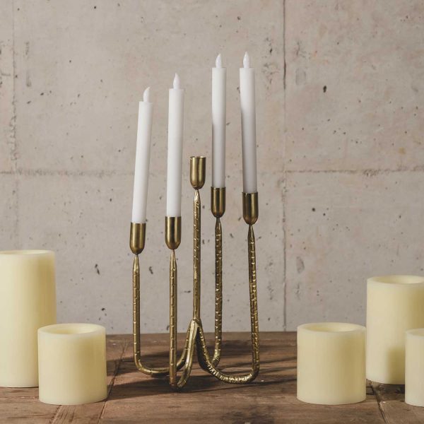 Candelabro Reve dorado - Imagen 3