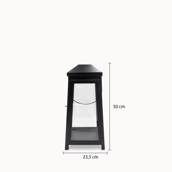 Farol Nova Negro 22 x 20 x 50 cm - Imagen 3