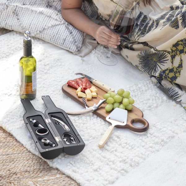 Set cuchillos quesos y accesorios vino - Imagen 4