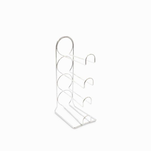 Soporte cromado para 4 botellas de vino - Imagen 5