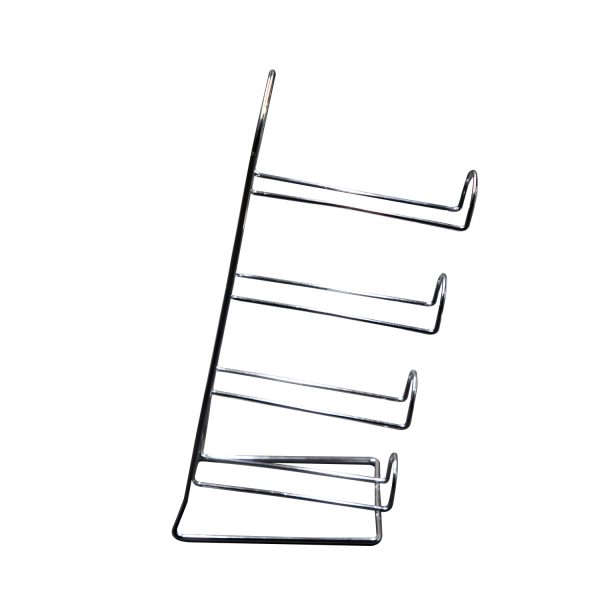 Soporte cromado para 4 botellas de vino - Imagen 4