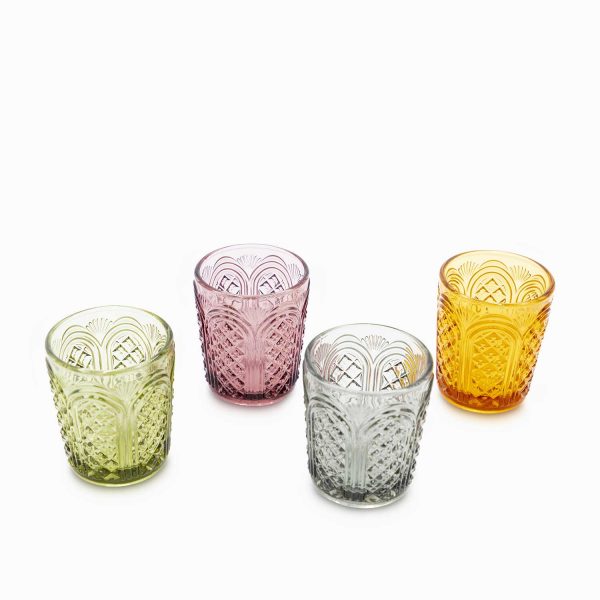 Set de 4 vasos toledo tierra