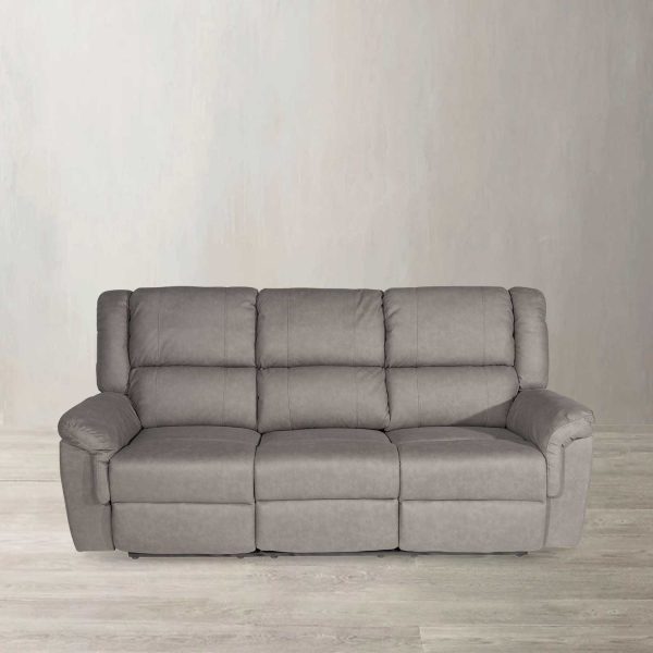 Reclinable eléctrico Axel 3 puestos gris - Imagen 2