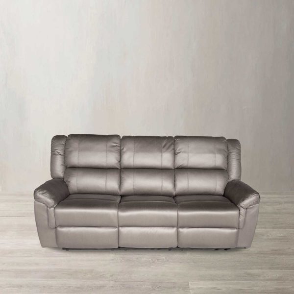 Reclinable eléctrico Axel 3 puestos taupe - Imagen 2