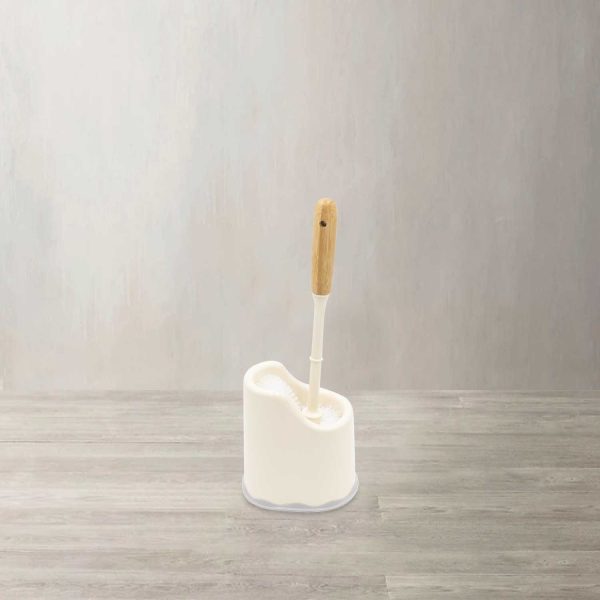 Cepillo para baño mango en bambú con base - Imagen 2