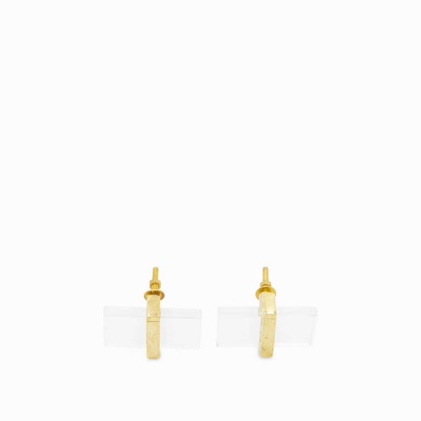 Pomo acrilico rectangular set x 2
