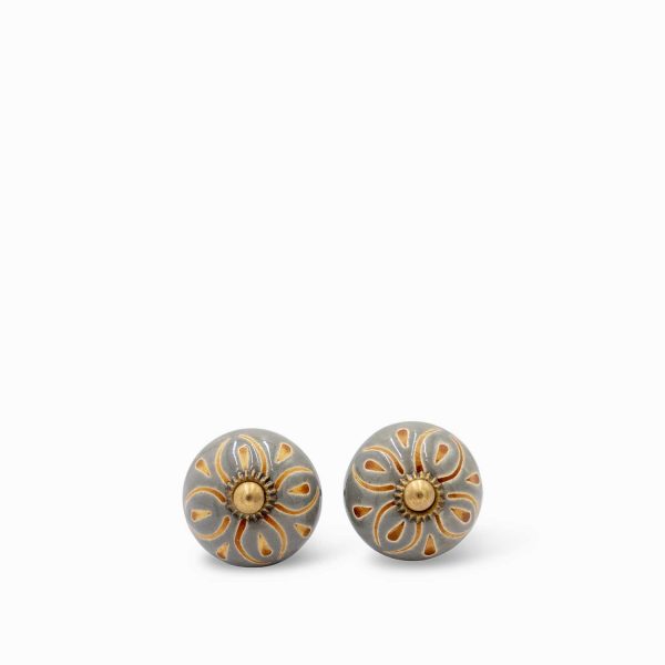 Pomo silueta gris set x 2
