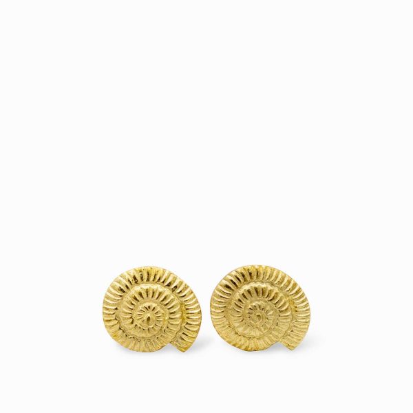 Pomo caracol dorado set x 2