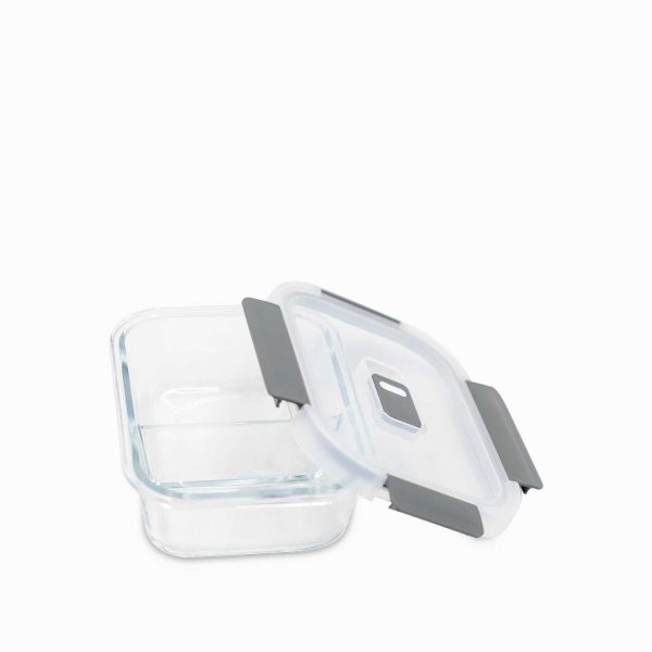 Recipiente rectangular con división en borosilicato 600ml - Imagen 2