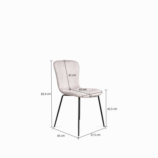 Silla de Comedor Delta Gris Claro - Imagen 3
