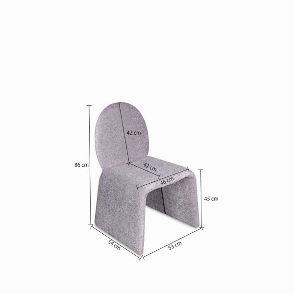 Silla comedor Orbi gris - Imagen 3