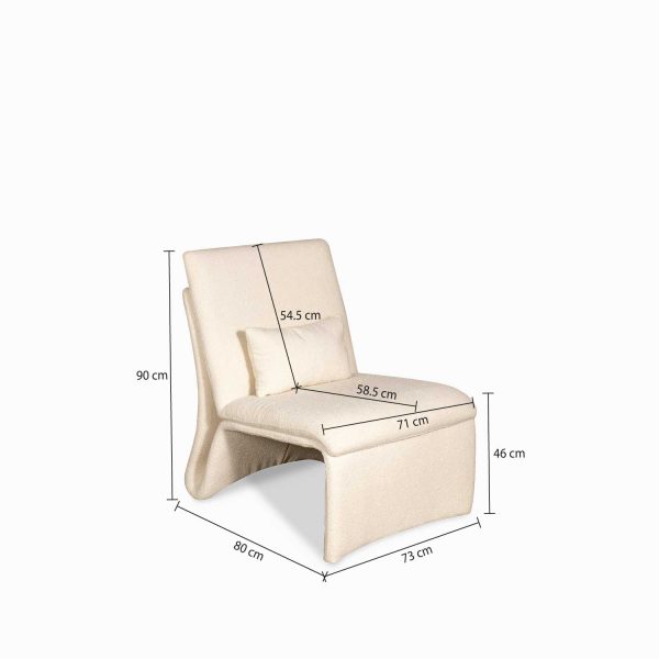 Poltrona Lois beige - Imagen 3