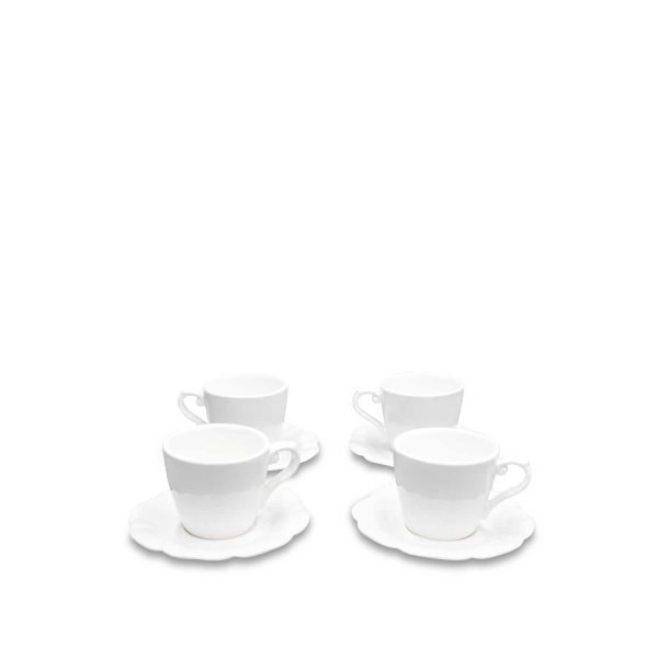 Pocillo y plato dina 90ml setx4
