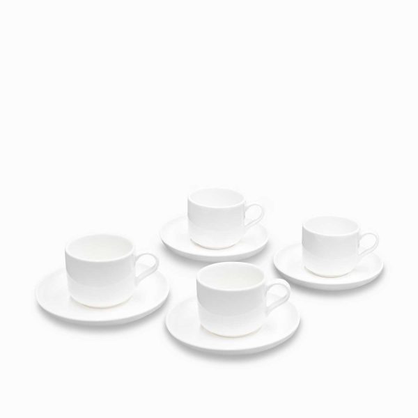 Pocillo y plato Kira 120ml setx4