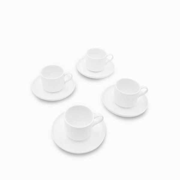 Pocillo y plato Kira 220ml setx4 - Imagen 2