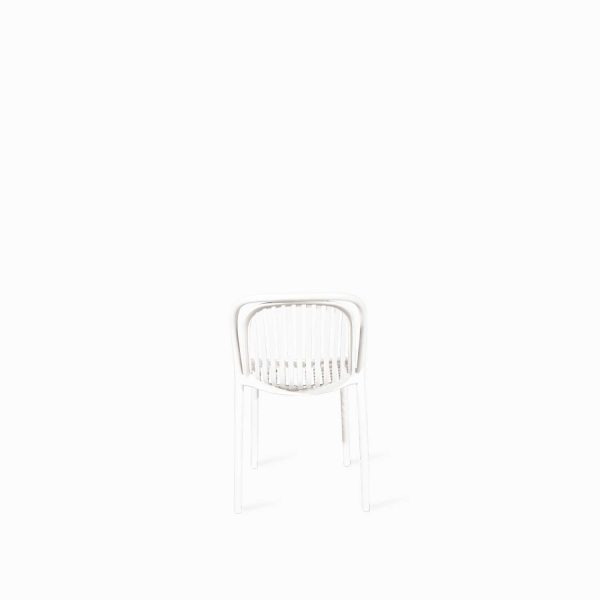 Silla comedor arco y rayas blanca - Imagen 4