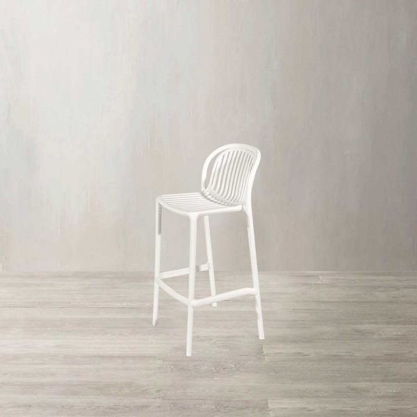 Silla bar Arco y Rayas blanca - Imagen 2