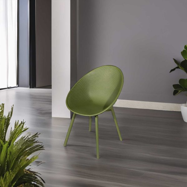 Silla huevito Bavaro verde - Imagen 4