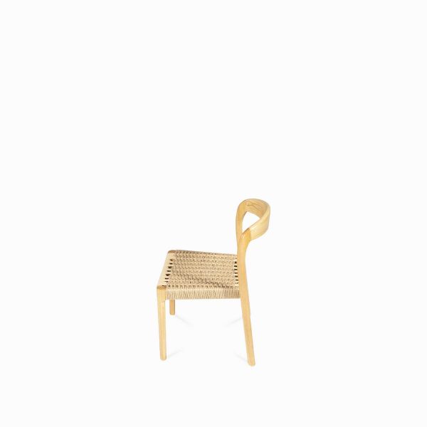 Silla comedor Arco tejida color madera - Imagen 4